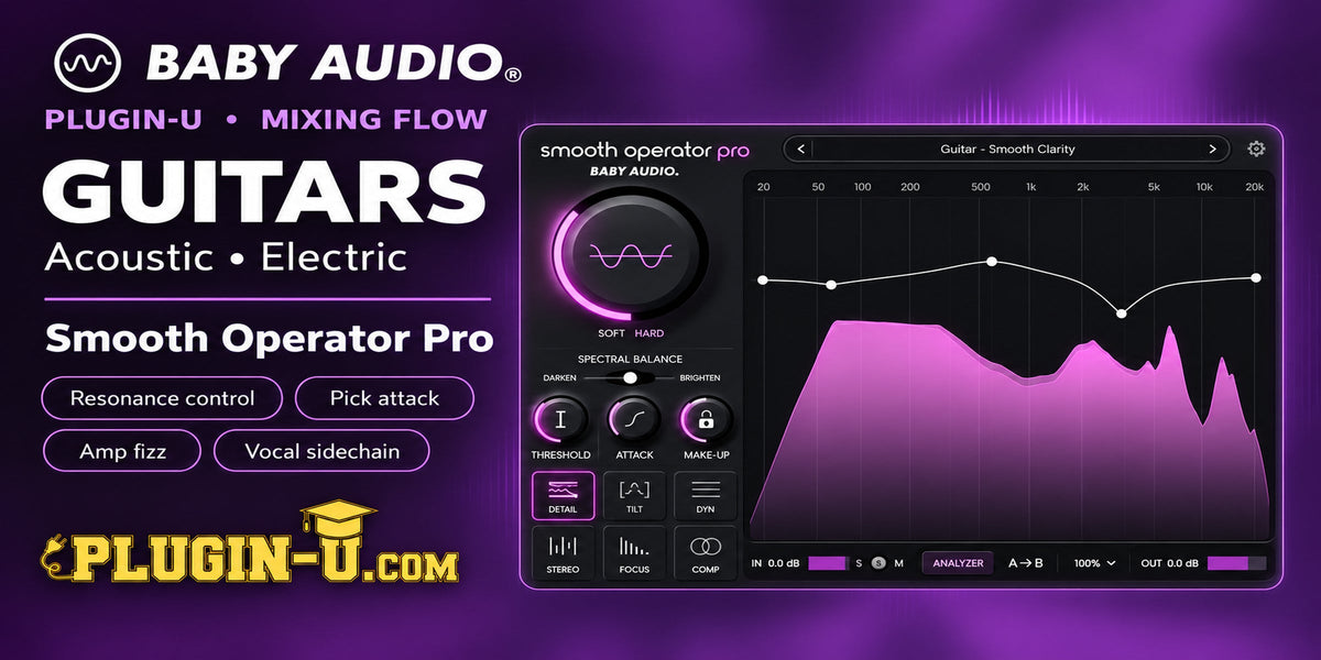Baby Audio Smooth Operator Pro for controlling guitar resonance and making space for vocals