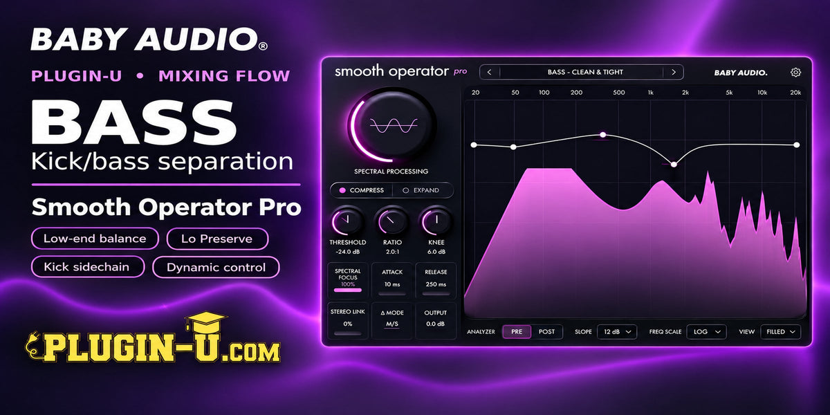 Baby Audio Smooth Operator Pro for kick and bass separation without broadband ducking